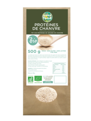 Protéines de chanvre biologiques 500g