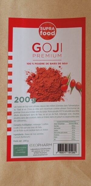 Goji pure poudre de baies 200g