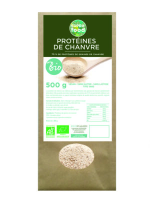 Protéines de chanvre biologiques 500g